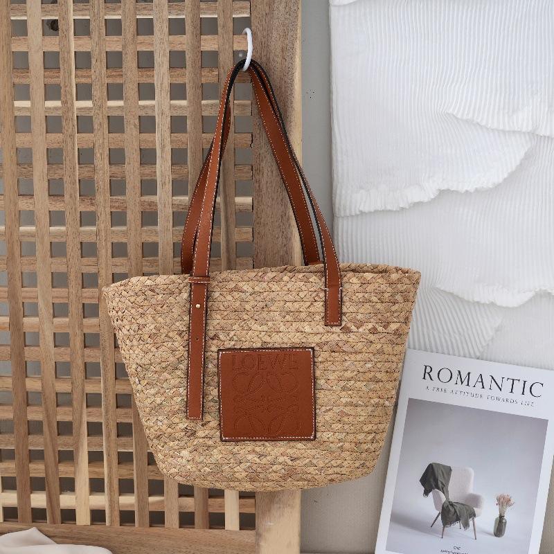 Bags |  Womens Basket Bag In Palm Leaf Accessories Bags