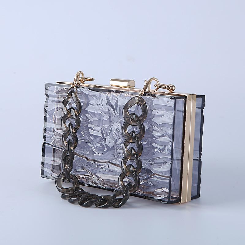 Bags |  Womens Fana Black & Gold Leaf Clutch Accessories Bags