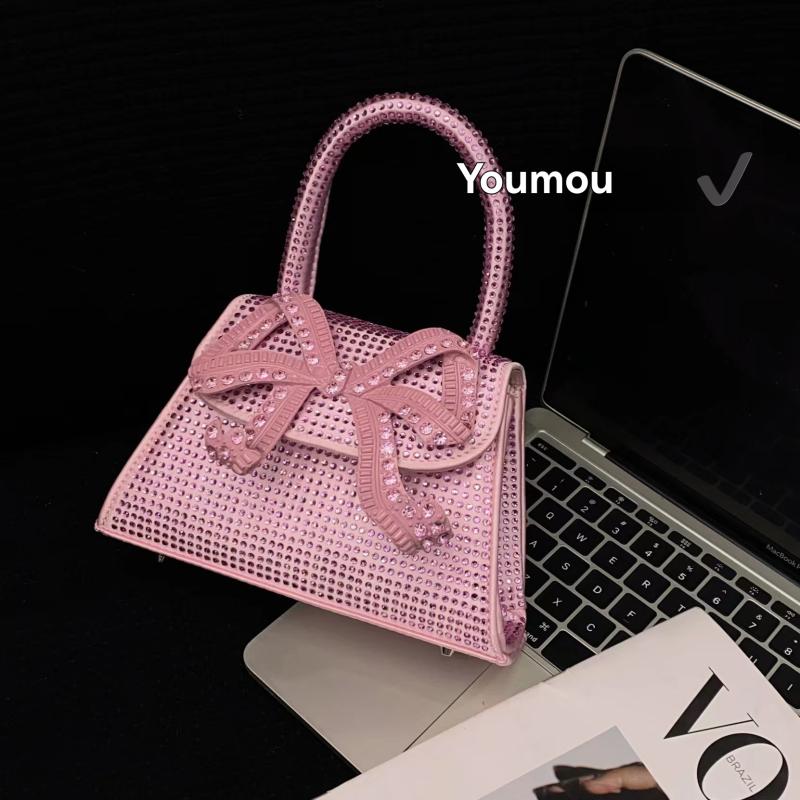 Bags |  Womens Pink Rhinestone Mini Bow Bag Accessories Bags