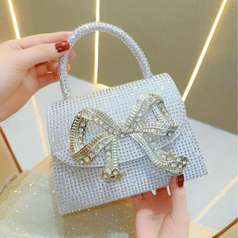 Bags |  Womens Rhinestone Bow Micro Bag Accessories Bags