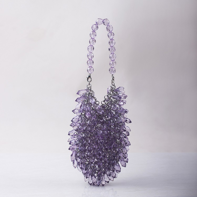 Bags |  Womens Square Quartz Bead-Embellished Accessories Bags