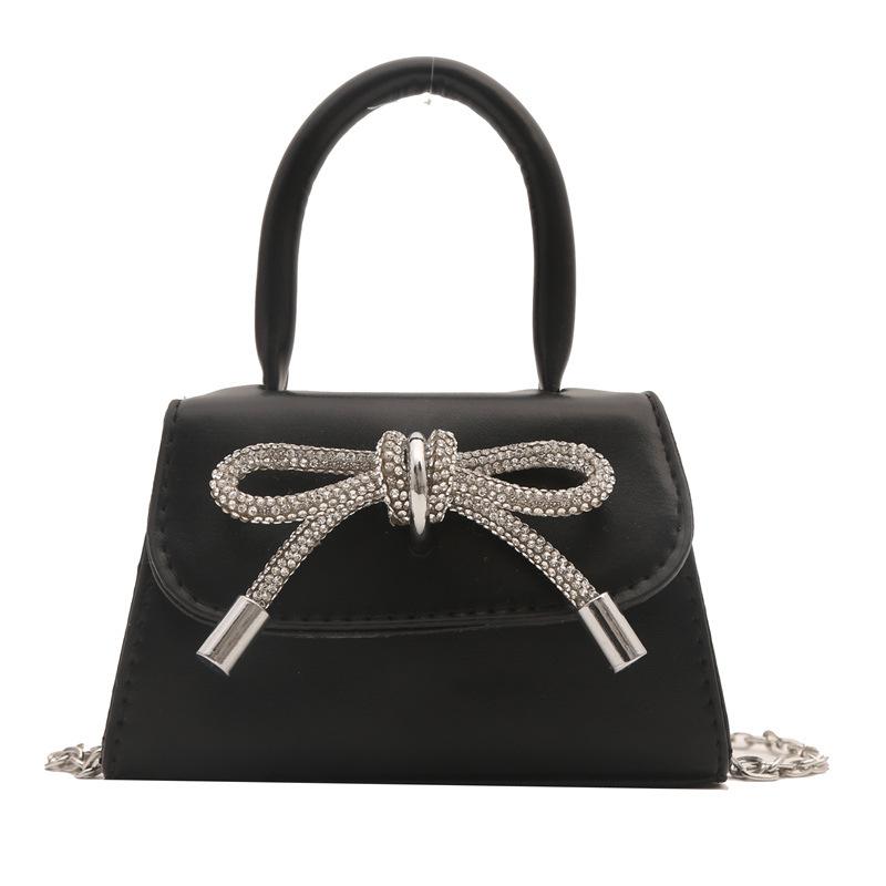 Bags |  Womens The Bow Mini Diamanté And Leather Cross-Body Bag Accessories Bags