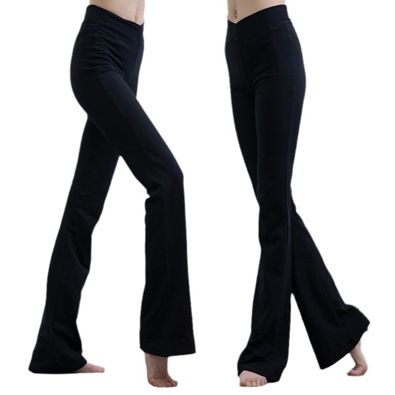 Bottoms |  Womens Black Velvet Flare Bottoms black