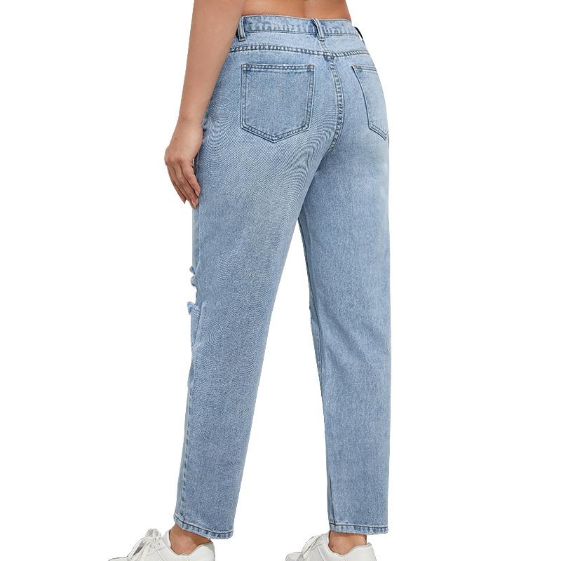 Bottoms |  Womens Cindy Crop Straight Jean Bottoms blue