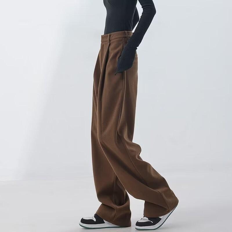 Bottoms |  Womens Dylan Wide Leg Trousers, Brown Bottoms Bottoms