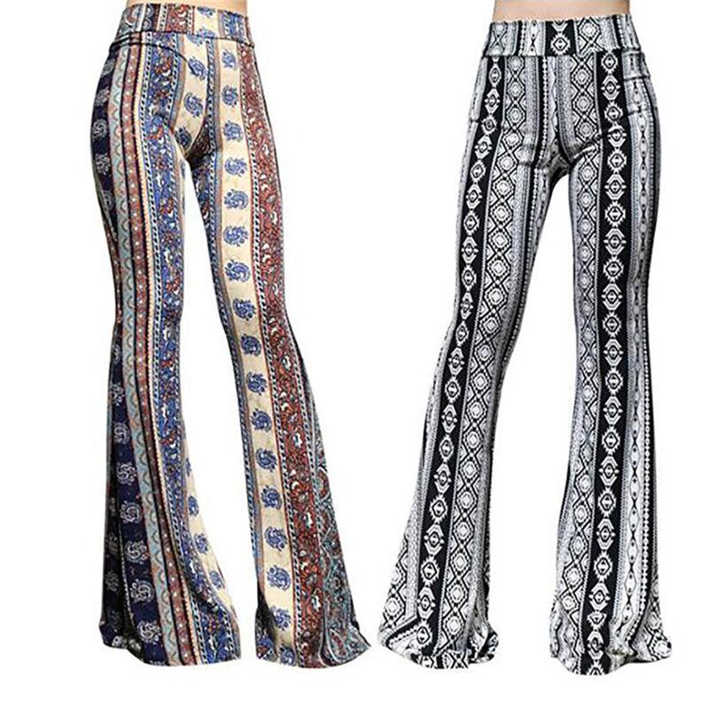 Bottoms |  Womens Flowing Baroque Printed Trousers Bottoms Bottoms