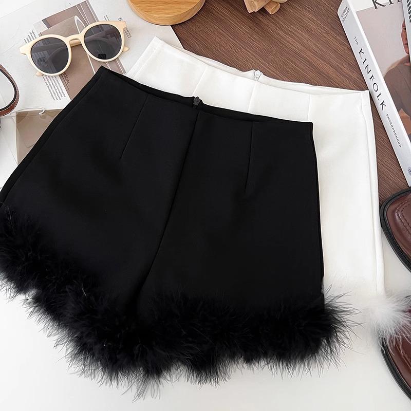 Bottoms |  Womens Haile Feather Mini Skirt Bottoms black