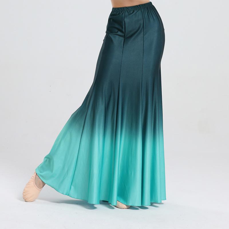 Bottoms |  Womens Kelly Ombré Silk Midi Skirt Bottoms blue