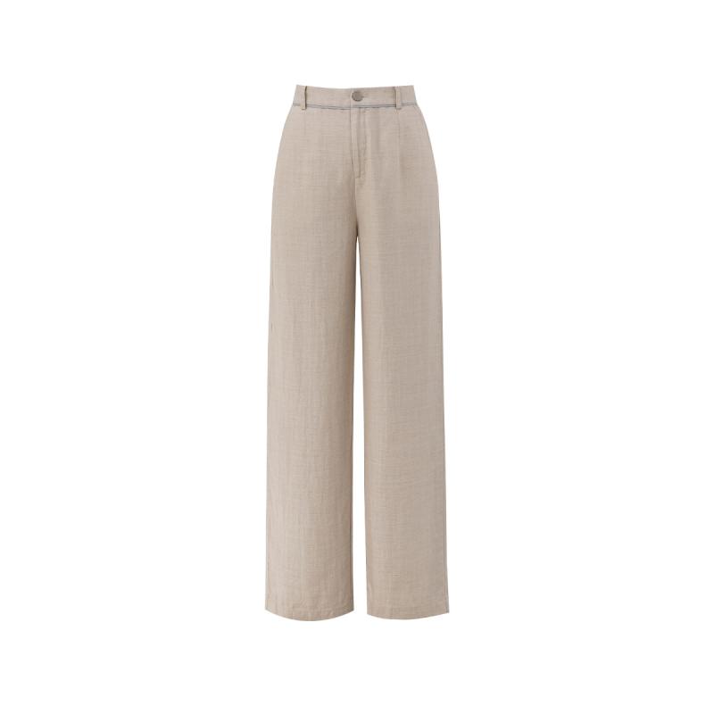 Bottoms |  Womens Le Pantalon Sauge High Waisted Bottoms beige