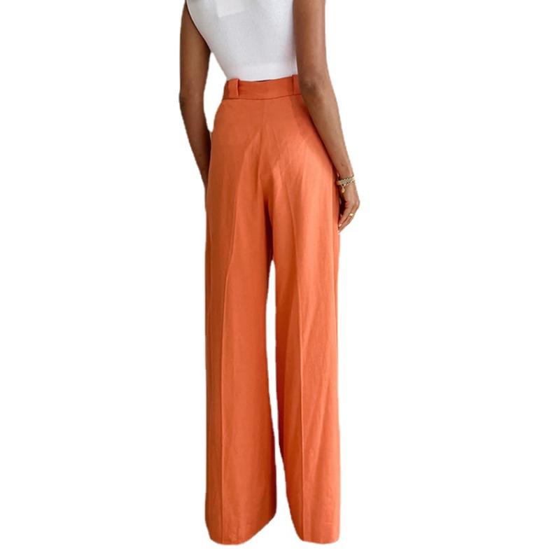 Bottoms |  Womens Orange Trousers Bottoms Bottoms