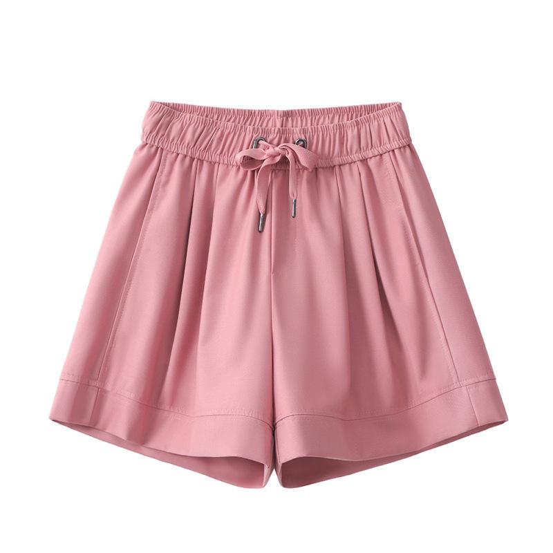 Bottoms |  Womens Satiny Wide-Leg Shorts Bottoms Bottoms