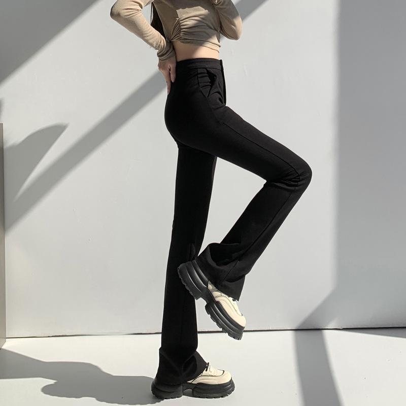 Bottoms |  Womens Tie-Detailed Paneled Trousers Bottoms black