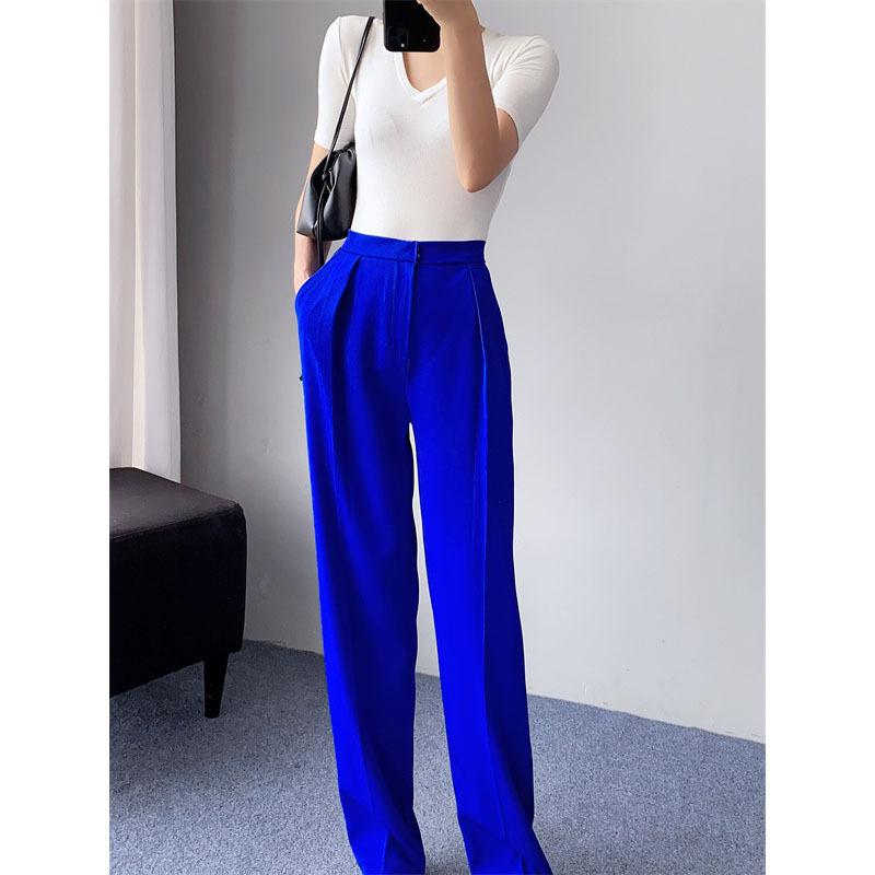 Bottoms |  Womens Tuxedo Trousers Bottoms blue