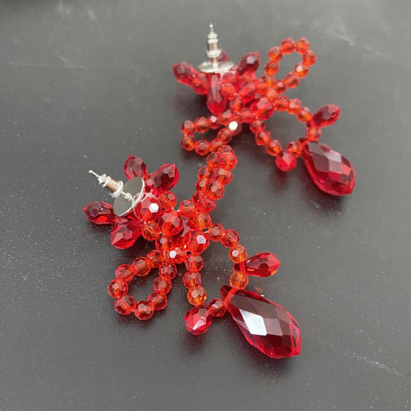 Jewellery |  Womens Red Bead Earrings Accessories Jewellery