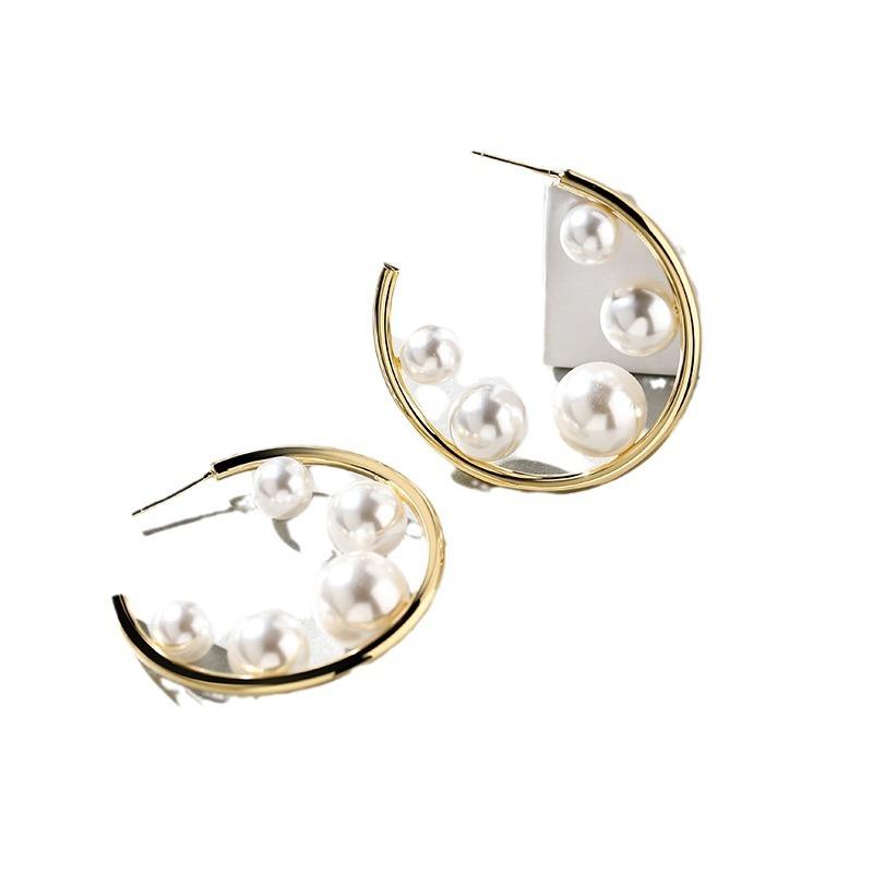 Jewellery |  Womens Trio Pearl Hoops And Cuff Set Accessories gold