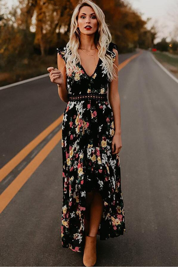 Jumpsuits |  Womens Hollywood Black Cherry Blossom Clothing black