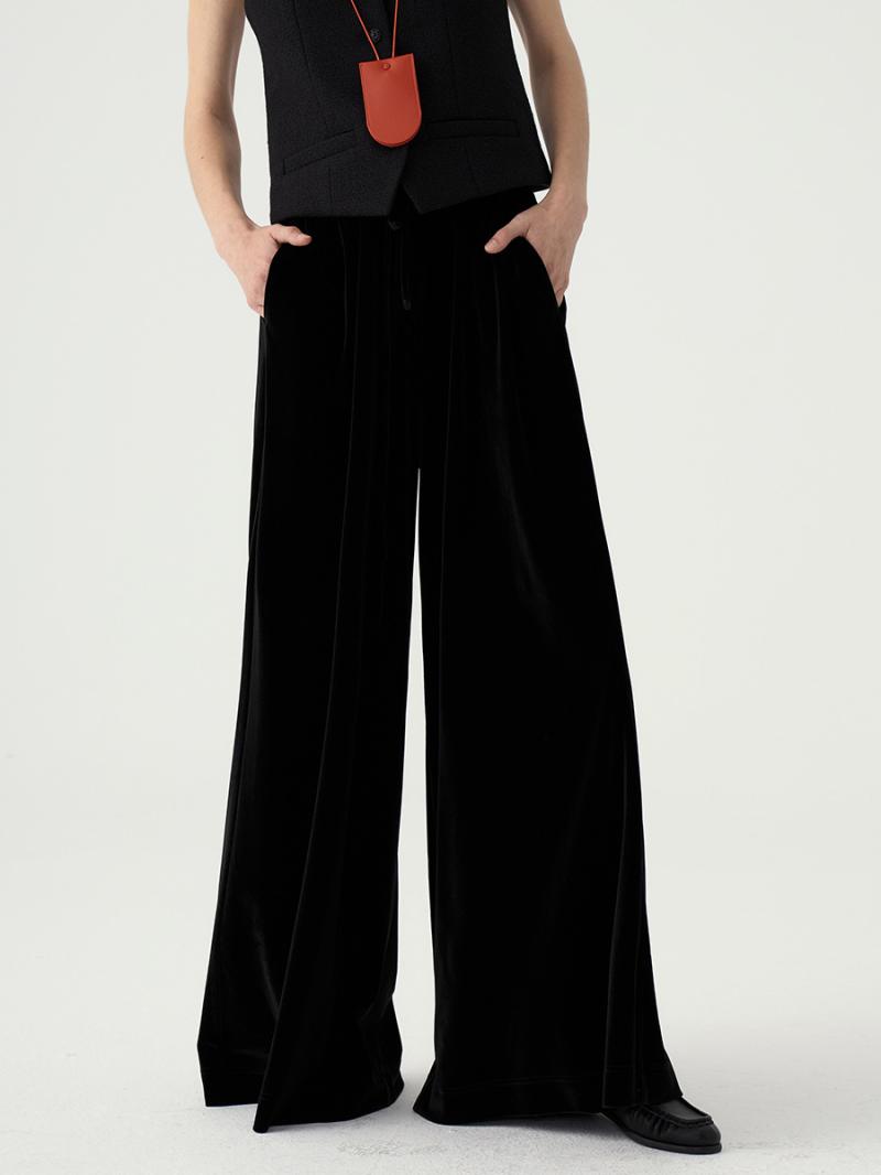 Jumpsuits |  Womens Sienna Velvet Jumpsuit Clothing black