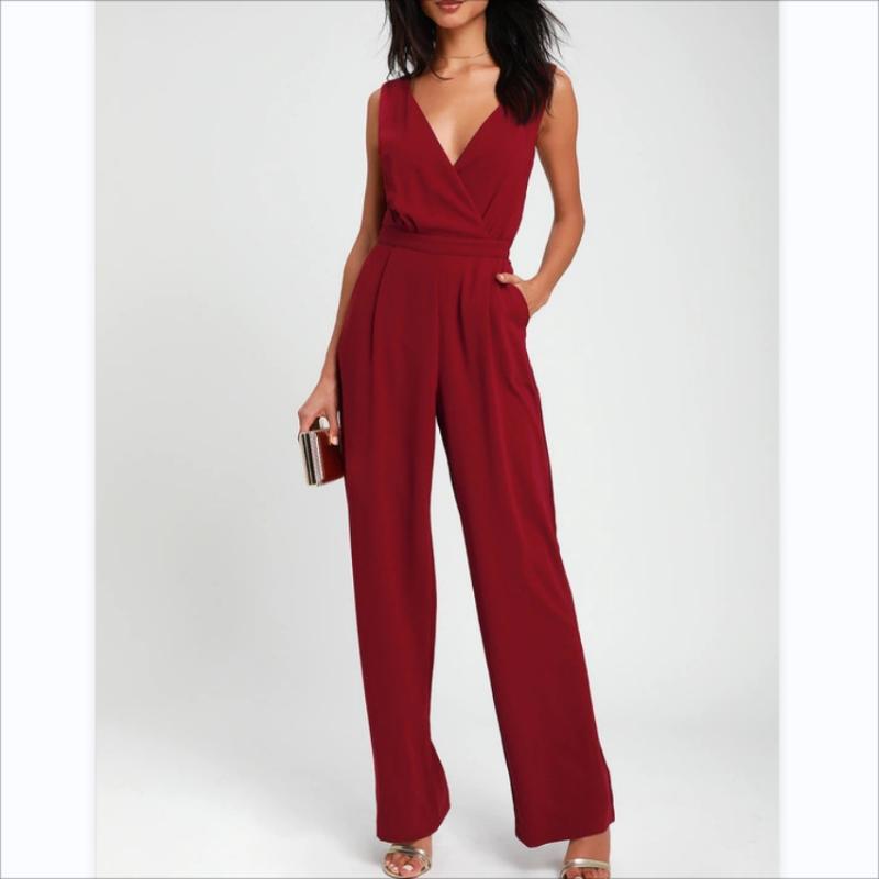 Jumpsuits |  Womens Vanessa Red Jumpsuit Clothing Jumpsuits