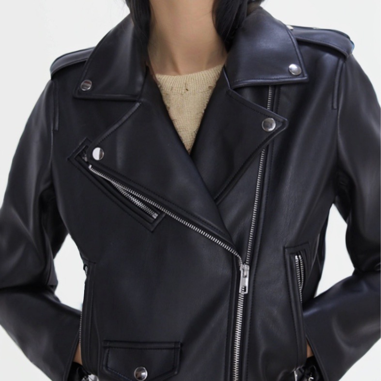 Outerwear |  Womens Aria Faux Leather Jacket Clothing black