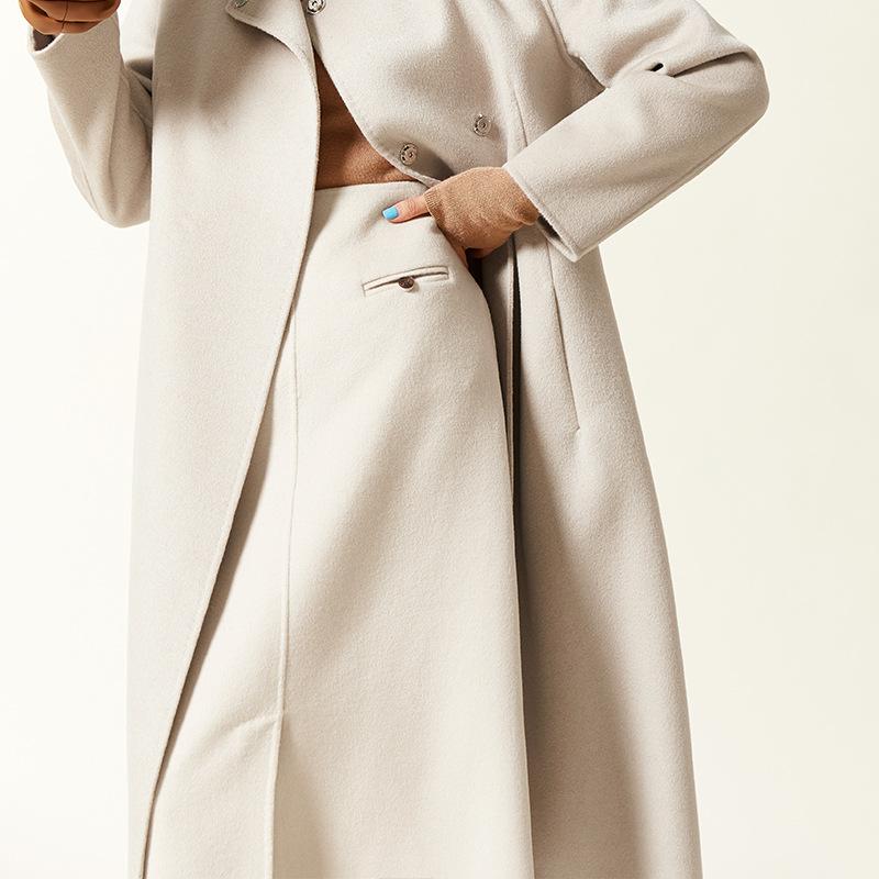 Outerwear |  Womens Ariel Belted Coat Clothing cream