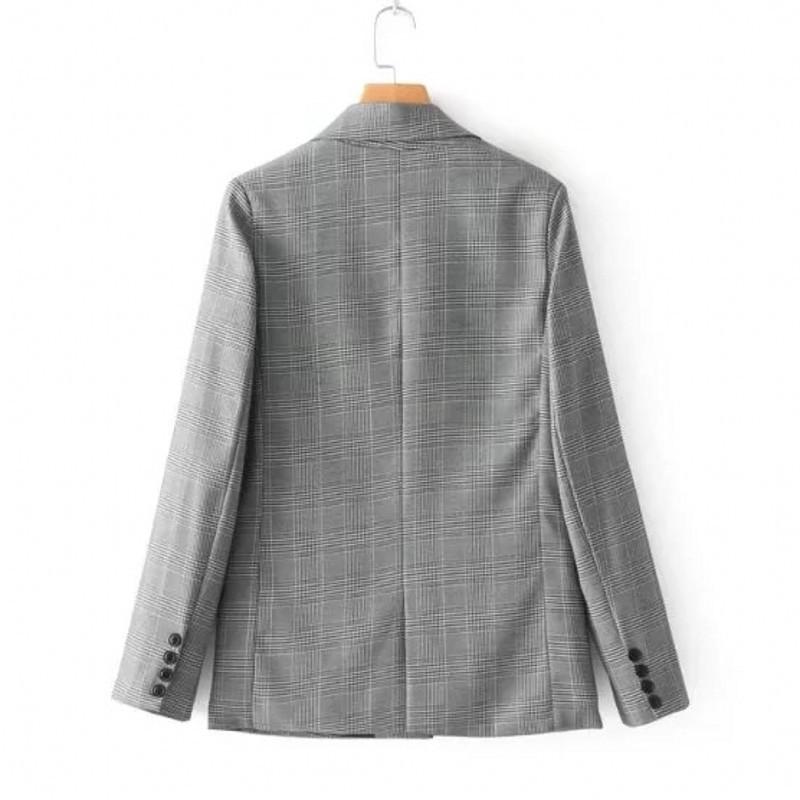 Outerwear |  Womens Boyfriend Blazer – Houndstooth Clothing grey