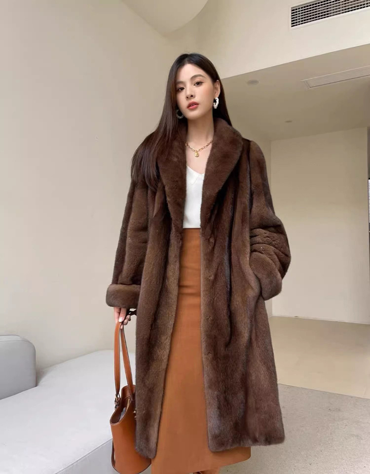 Outerwear |  Womens Chocolate Brown Fur Coat Clothing brown