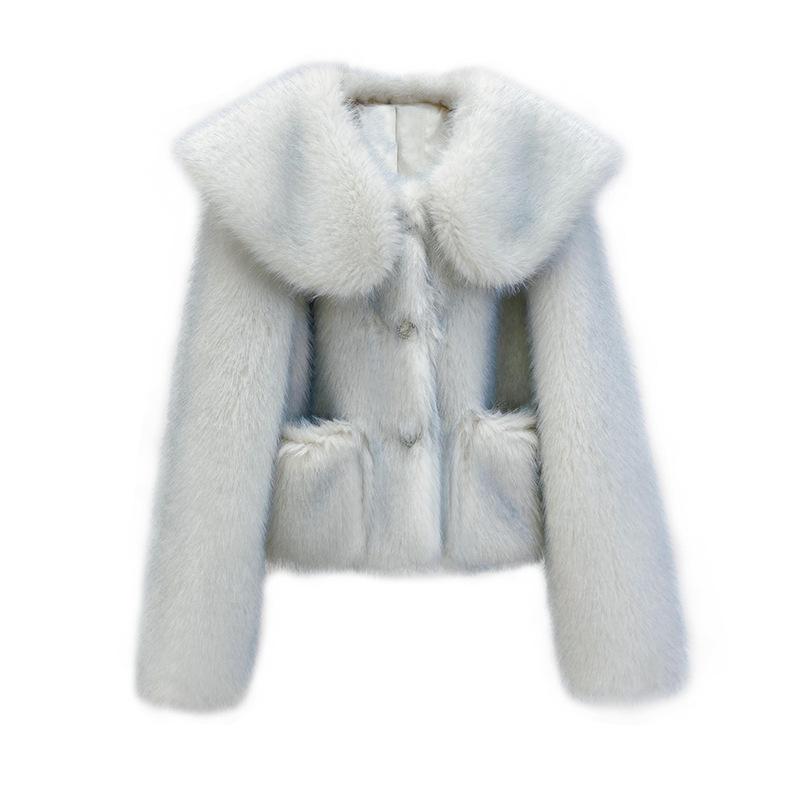 Outerwear |  Womens Faux Fur ‘Richard Pierson‘ Coat Clothing blue