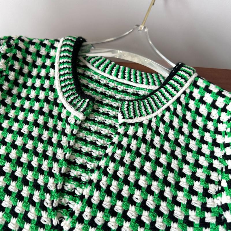 Outerwear |  Womens Green Knit Jacket Clothing multi