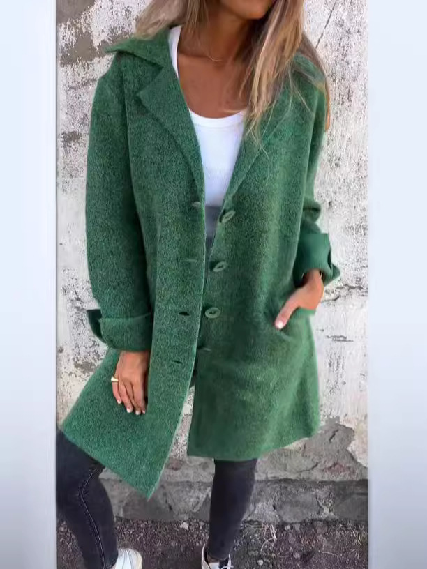 Outerwear |  Womens Green Pure Wool Blazer Clothing green