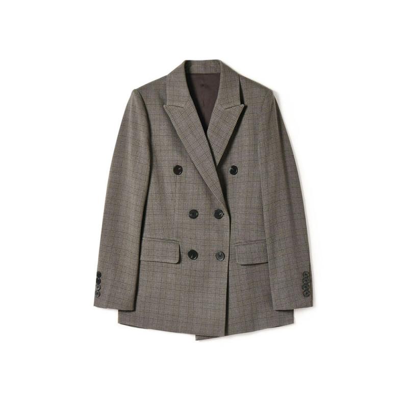 Outerwear |  Womens Houndstooth Blazer Clothing black