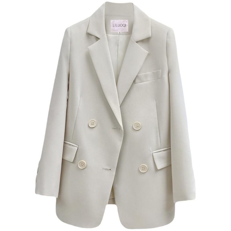 Outerwear |  Womens La Lune Double Breasted Blazer Clothing cream