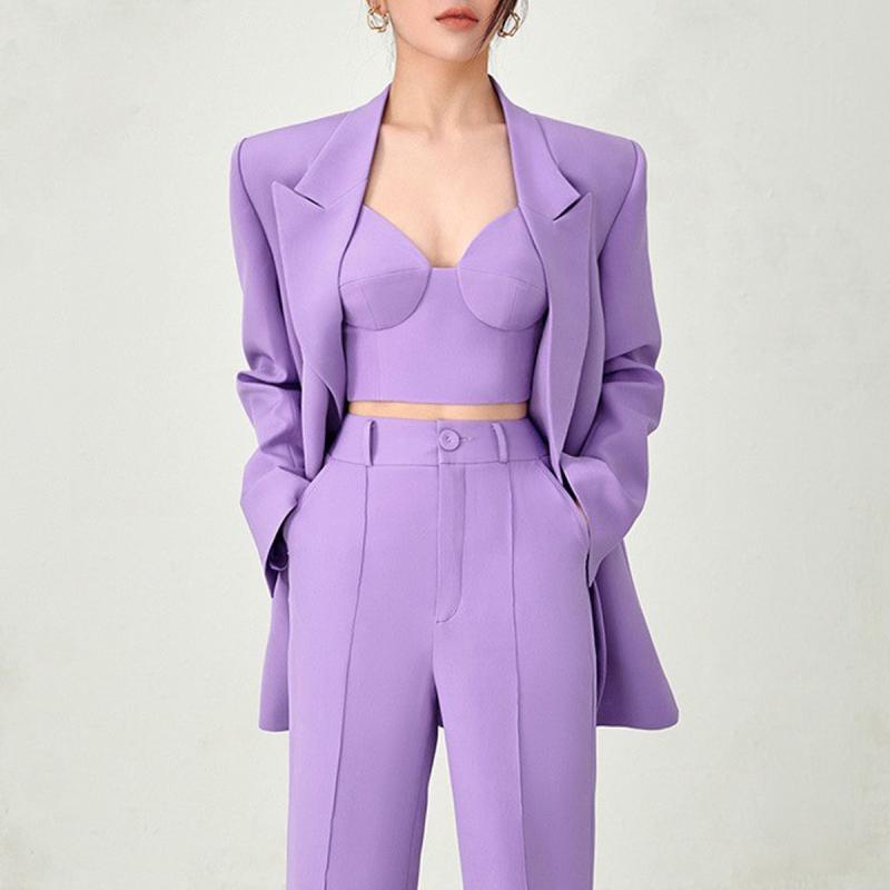 Outerwear |  Womens Leonie Lilac Blazer Clothing Outerwear