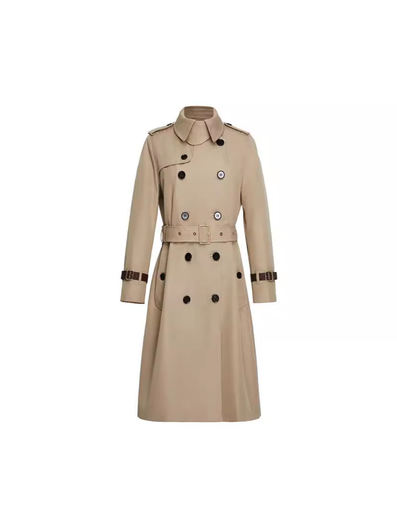 Outerwear |  Womens Long Kensington Trench Coat Clothing beige