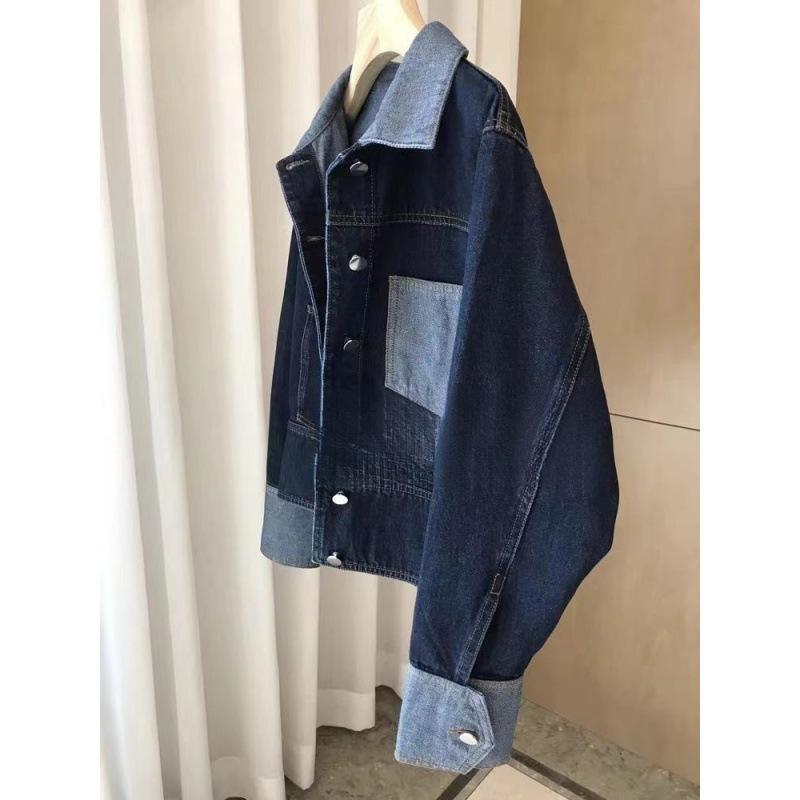 Outerwear |  Womens Patchwork Denim Jacket Clothing blue