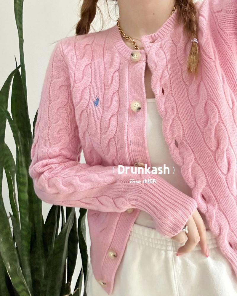 Outerwear |  Womens Pink Cardigan Clothing Outerwear