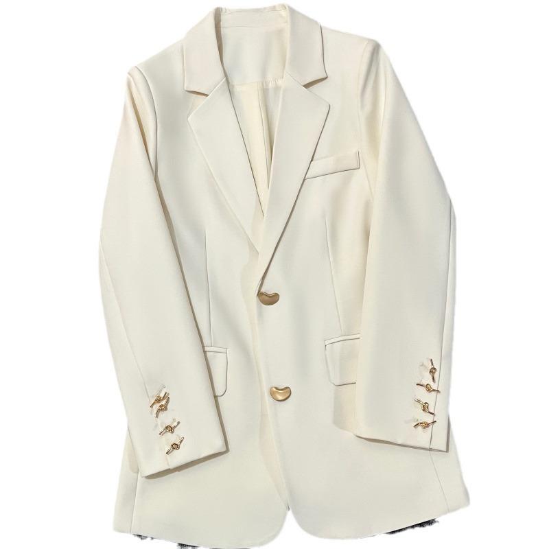 Outerwear |  Womens Regular Fit Jersey Blazer Clothing cream