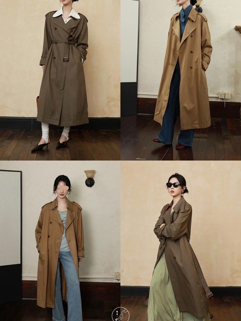 Outerwear |  Womens Release 04 Cotton-Drill Trench Clothing beige