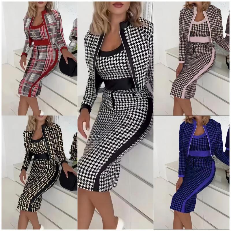 Outerwear |  Womens Suit Houndstooth Clothing multi