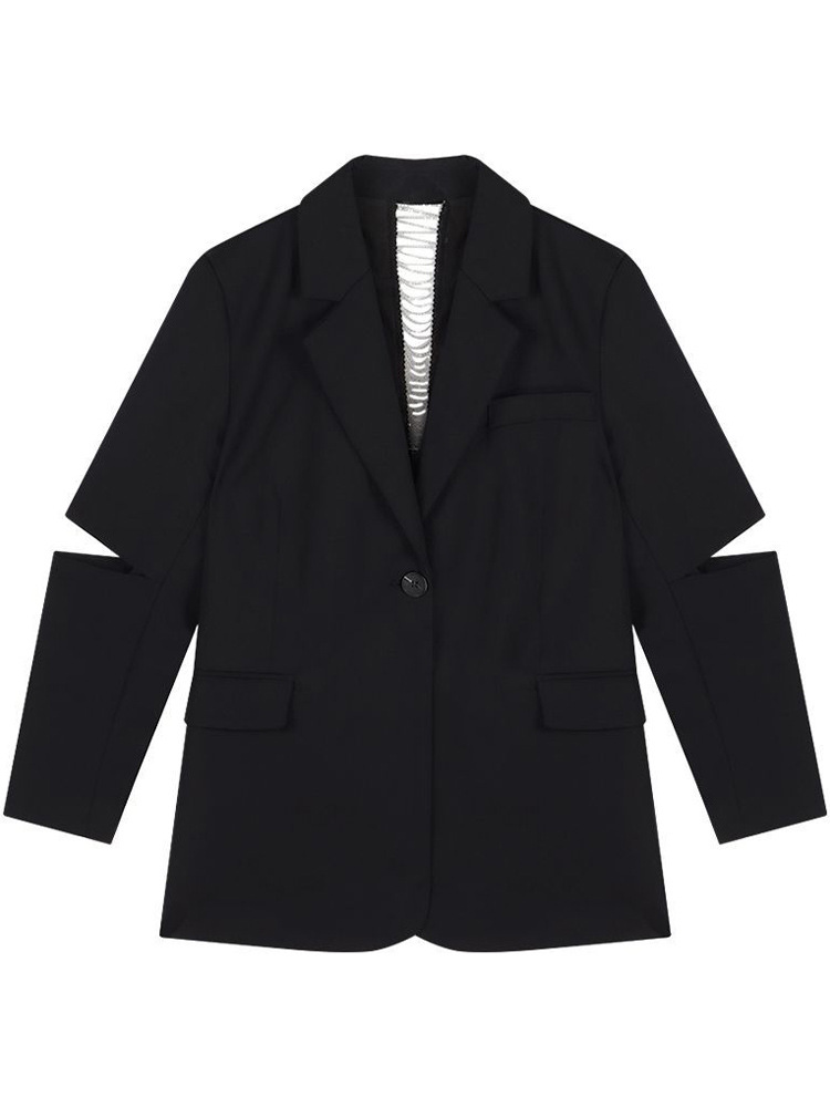 Outerwear |  Womens Suiting Blazer Clothing black