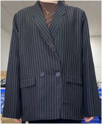 Outerwear |  Womens The Cady Pinstripe Jacket Clothing navy