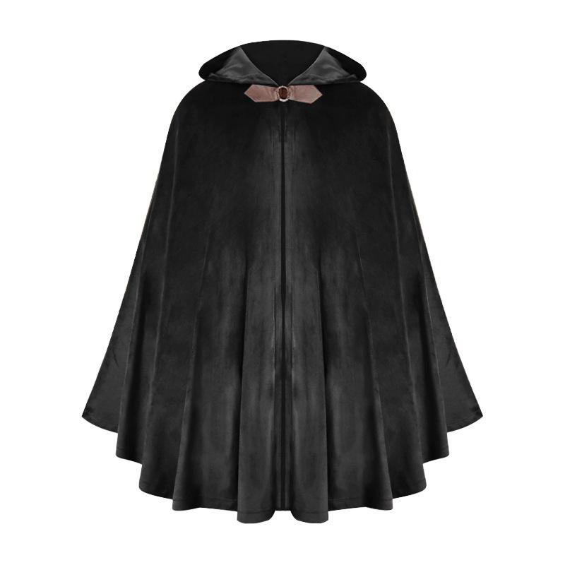 Outerwear |  Womens Velvet Cape Clothing black