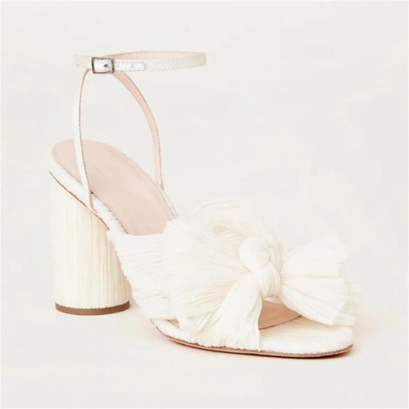 Shoes |  Womens Camellia Almond Pleat Bow Heel Accessories beige