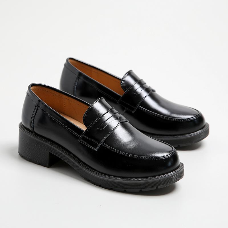 Shoes |  Womens Leather Penny Loafers Accessories black