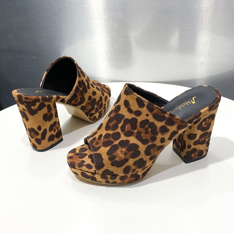 Shoes |  Womens Leopard Mules Accessories multi