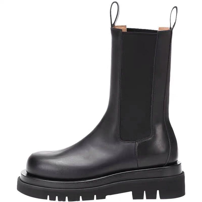 Shoes |  Womens Lug Leather Chelsea Boots Accessories black