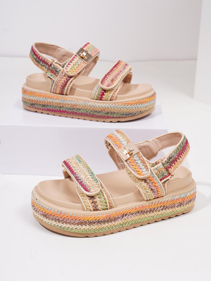 Shoes |  Womens Woven Strap Espadrille Sandals Accessories multi