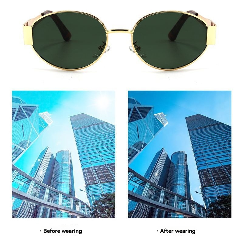 Sunglasses |  Womens Triompe Metal Sunglasses Accessories gold