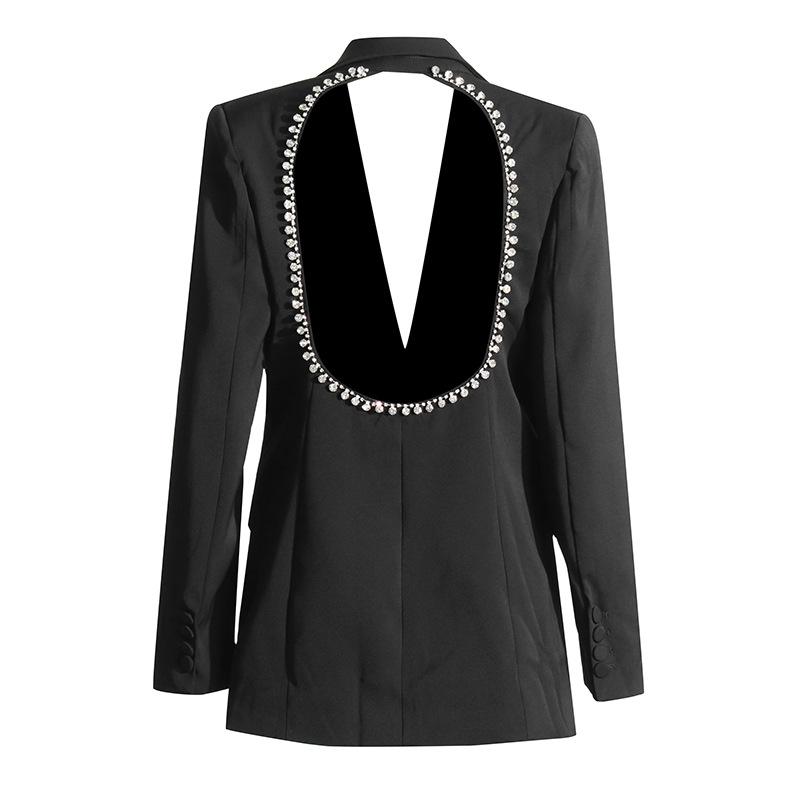 Tops & Shirts |  Womens Elvis Suit Jacket With Diamant Clothing black