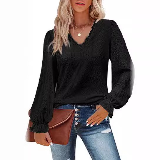 Tops & Shirts |  Womens Flocked Mesh Top Clothing black