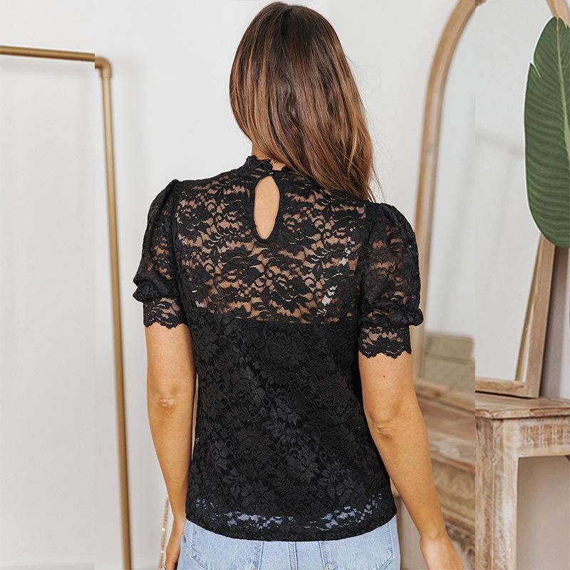 Tops & Shirts |  Womens Guipure Lace Blouse Clothing black